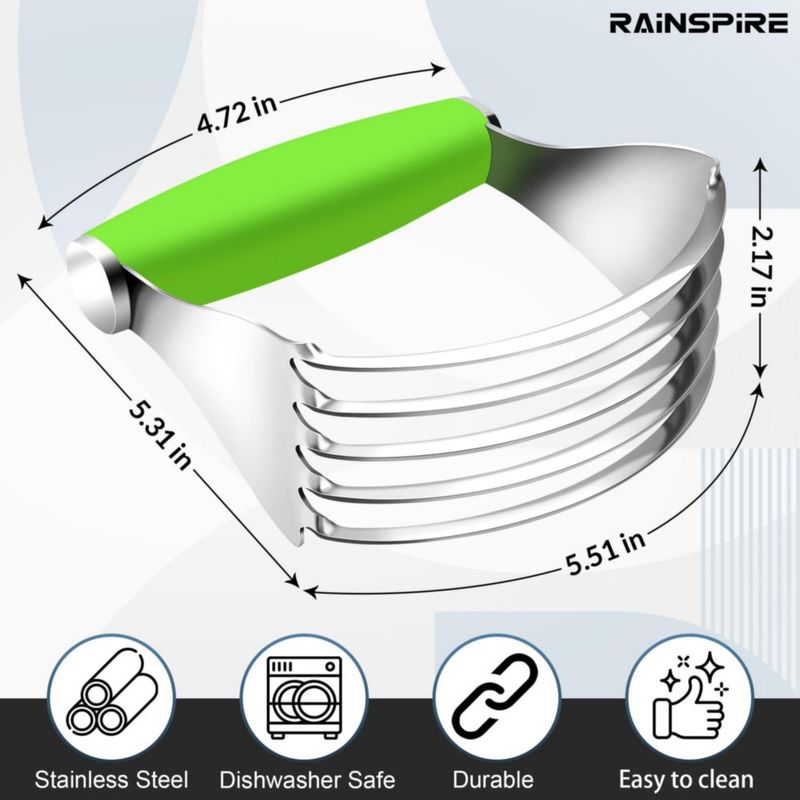 Cortador de Masa Rainspire Verde Acero Inoxidable
