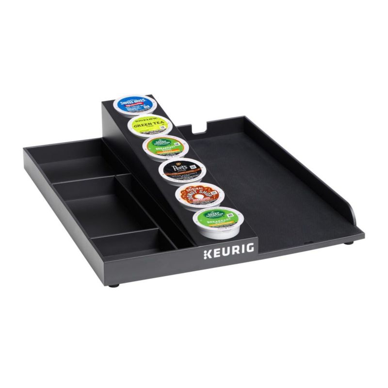 Bandeja de café Keurig K‑Suite de plástico ABS negro