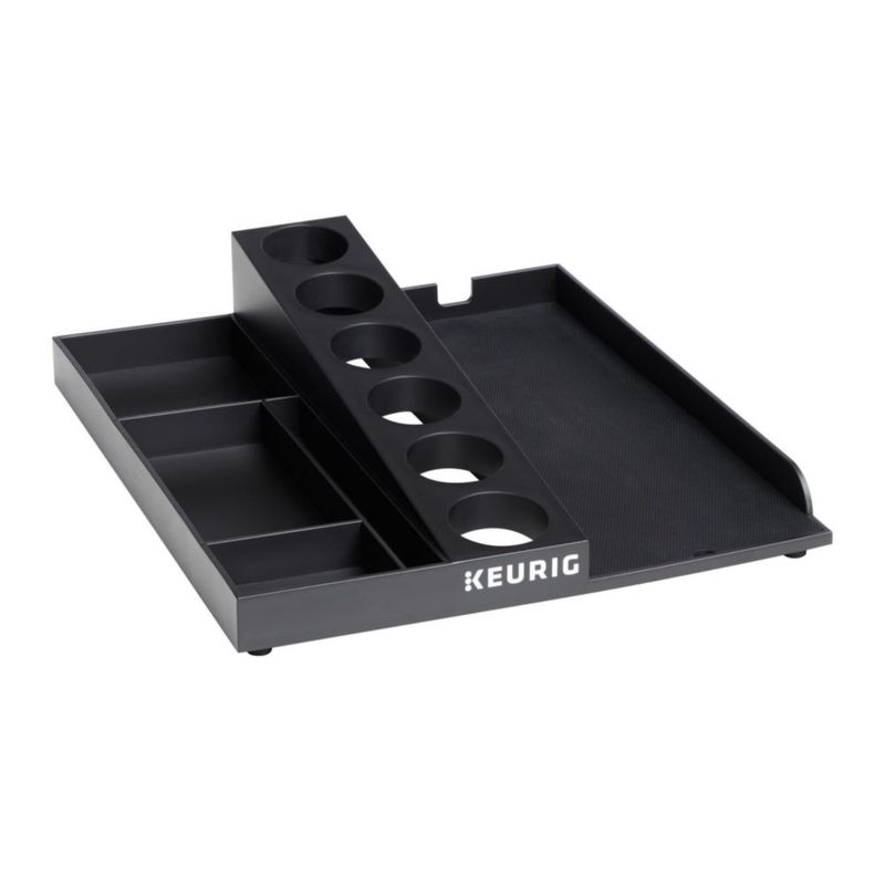 Bandeja de café Keurig K‑Suite de plástico ABS negro