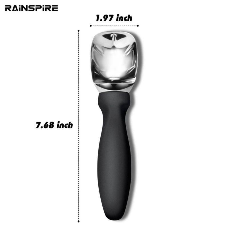 Cuchara para helado Rainspire acero inoxidable color negro