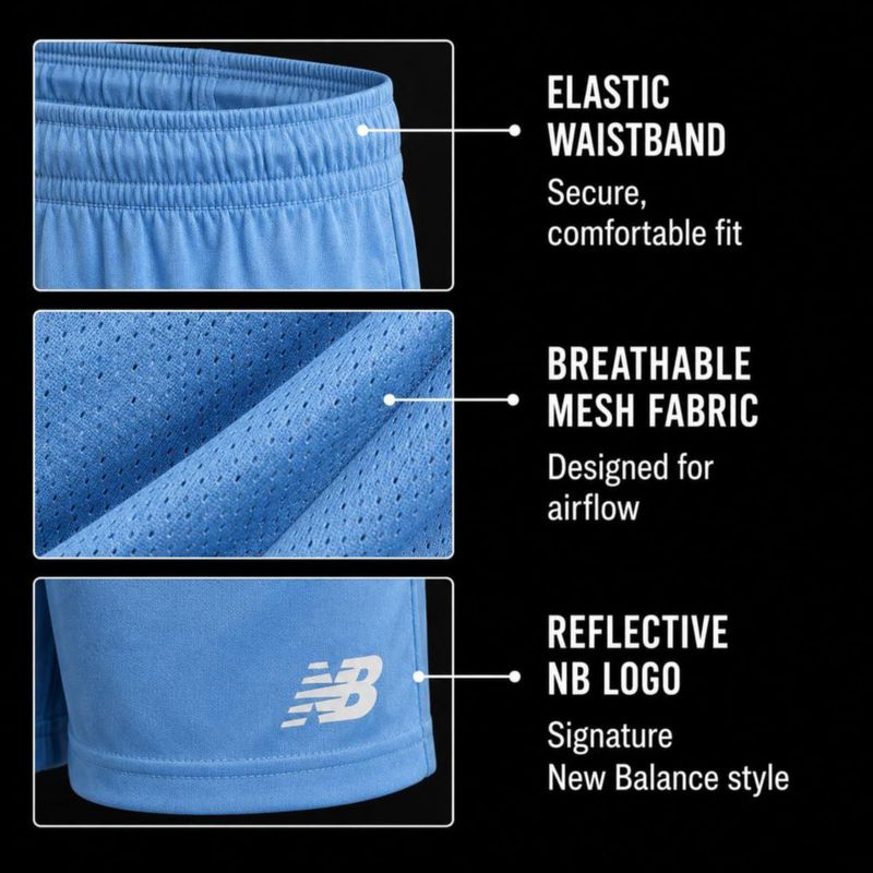 Shorts New Balance para niños pack de 2 malla tallas 8‑20
