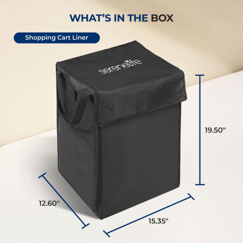 Forro para Carrito de Compras SereneLife 32 × 39 × 50 cm Impermeable 600D
