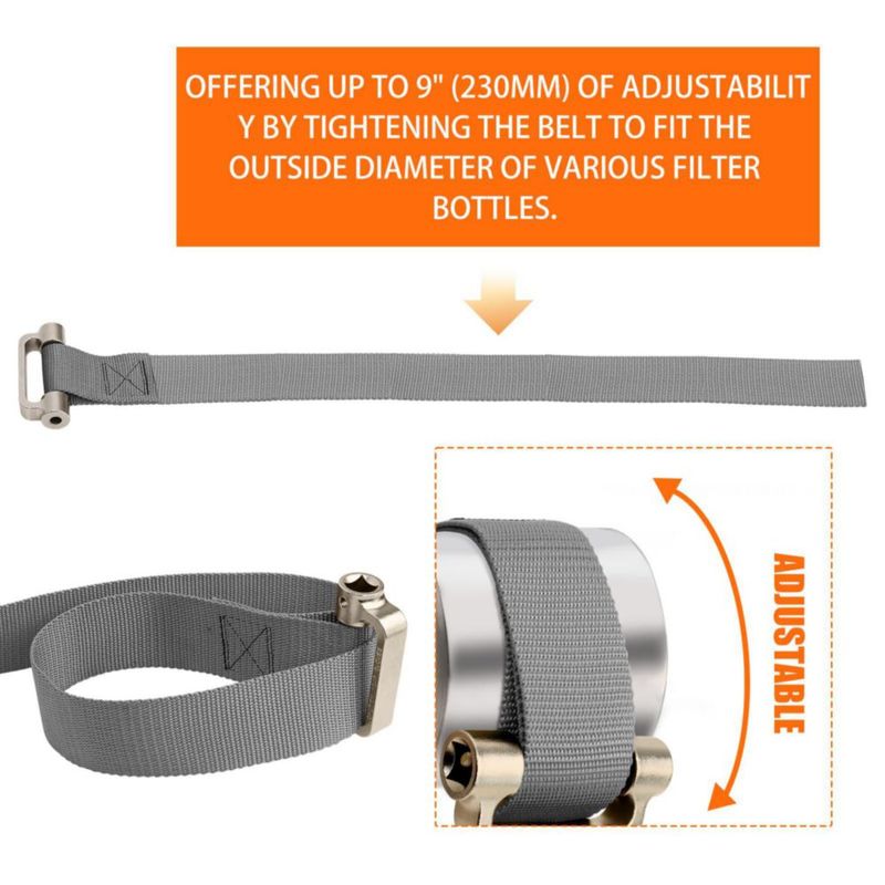 Llave de correa Axfvd 1/2" de impulso 230 mm para filtro de aceite
