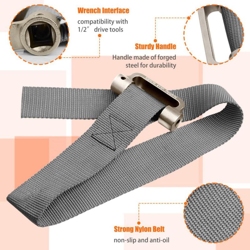 Llave de correa Axfvd 1/2" de impulso 230 mm para filtro de aceite