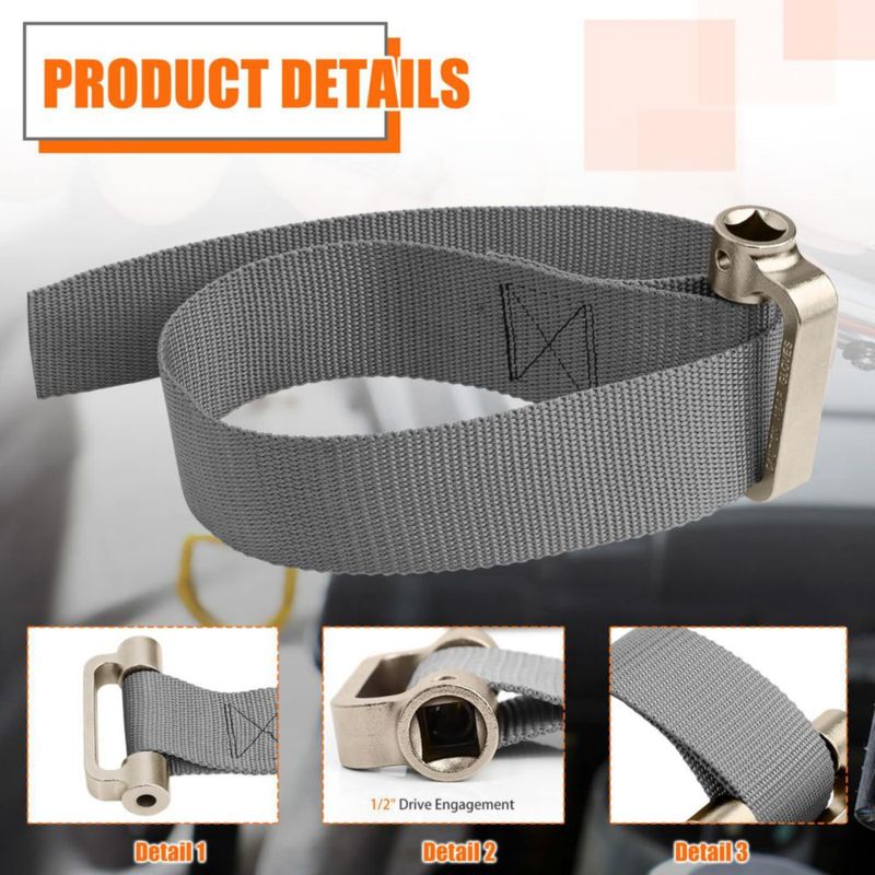 Llave de correa Axfvd 1/2" de impulso 230 mm para filtro de aceite