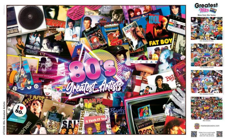 Rompecabezas MasterPieces 1000 piezas Grandes Éxitos de los años 80