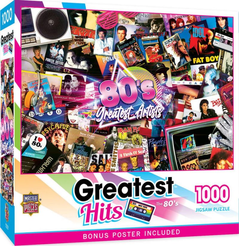 Rompecabezas MasterPieces 1000 piezas Grandes Éxitos de los años 80