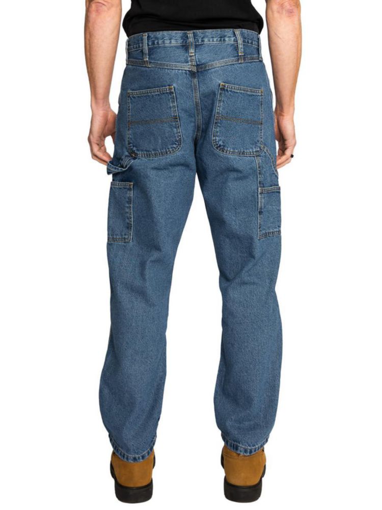 Jeans Carpenter FULL BLUE 36x34 Lavado Claro Corte Relajado