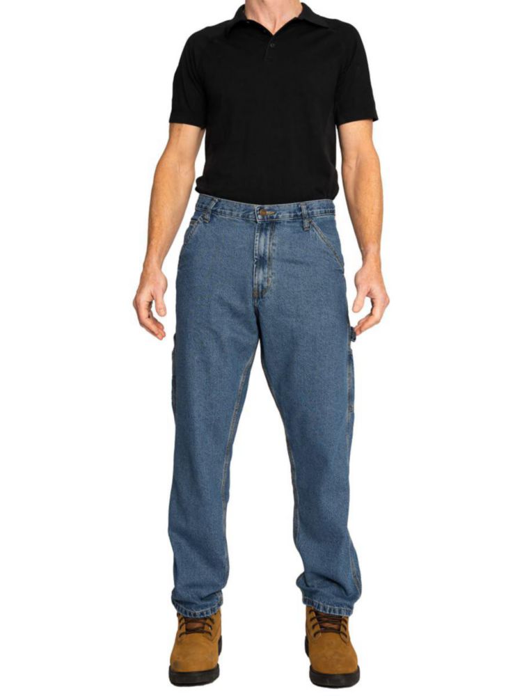 Jeans Carpenter FULL BLUE 36x34 Lavado Claro Corte Relajado