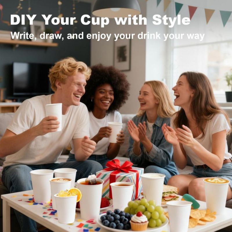 Vaso desechable Coolcap 240 ml paquete de 400 blanco