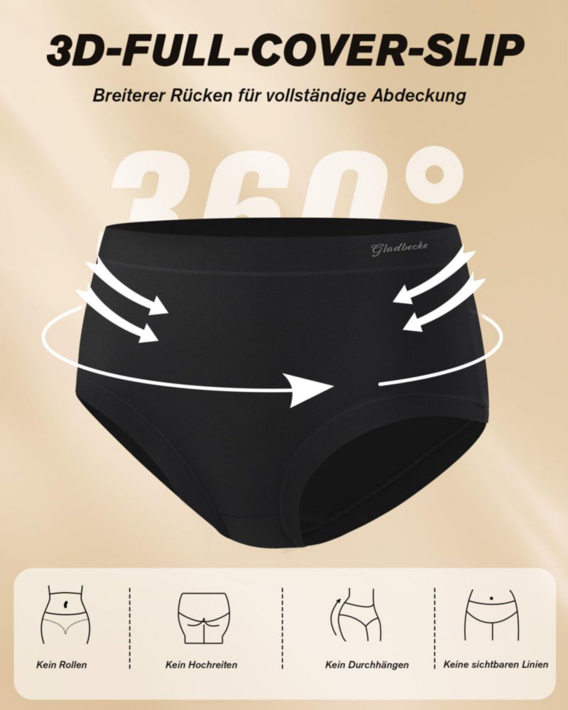 Bragas Gladbecke XL de rayón de bambú – Pack de 5
