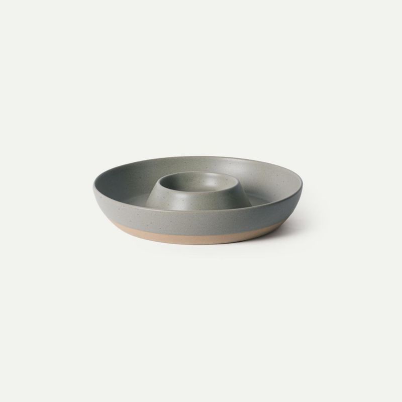 Tazón para chips y dip MORA cerámica color pimienta – tamaño grande