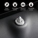 Cubierta para cerradura de puerta Sodcay - Pack de 4 con strass blanco