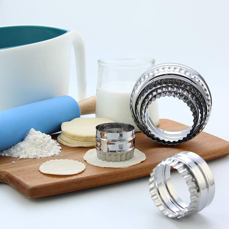 Cortador de Galletas SurgeHai 6 pzs 4.6‑10.4 cm Acanalado