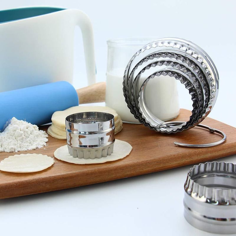 Cortador de Galletas SurgeHai 6 pzs 4.6‑10.4 cm Acanalado