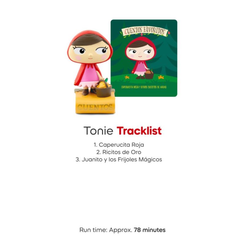 Tonie Tonies Cuentos de hadas: Caperucita Roja y otras historias (Español)