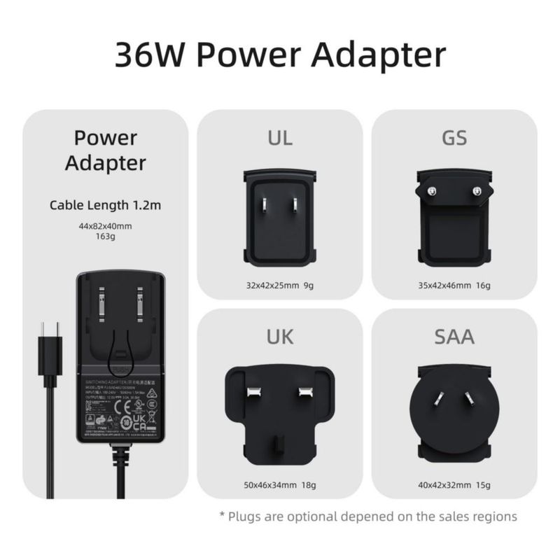 Fuente de alimentación MeLE 12V 3A USB‑C 150 cm UL/GS/SAA