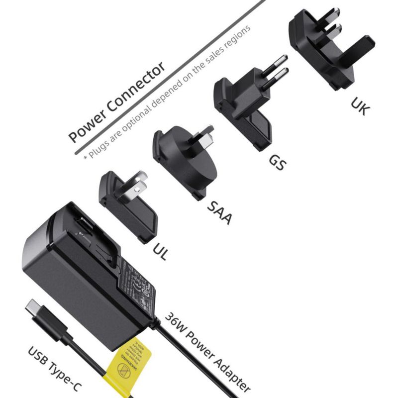 Fuente de alimentación MeLE 12V 3A USB‑C 150 cm UL/GS/SAA