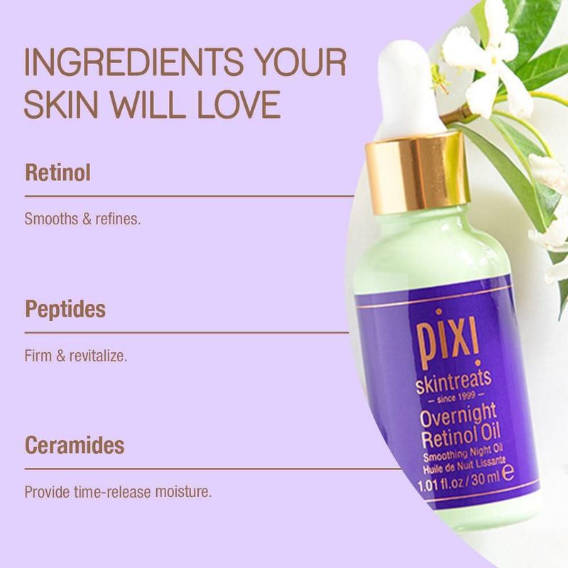 Aceite Nocturno Suavizante de Retinol Pixi 30 ml
