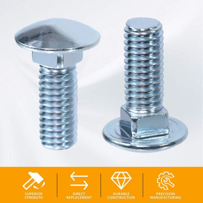 Tornillos de parachoques CHENACC 7/16" juego de 4 acero cromado