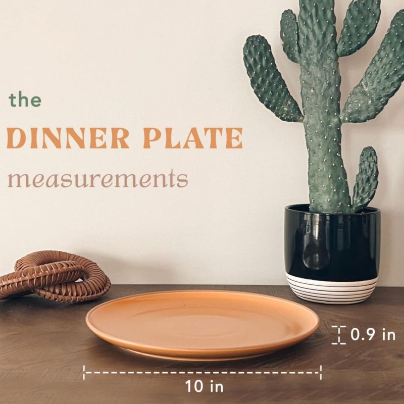 Platos de cena MORA 25 cm juego de 6 cerámica mate