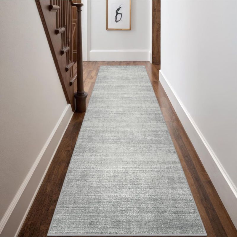 Alfombra de corredor Art&Tuft 3 × 366 cm lavable antideslizante gris