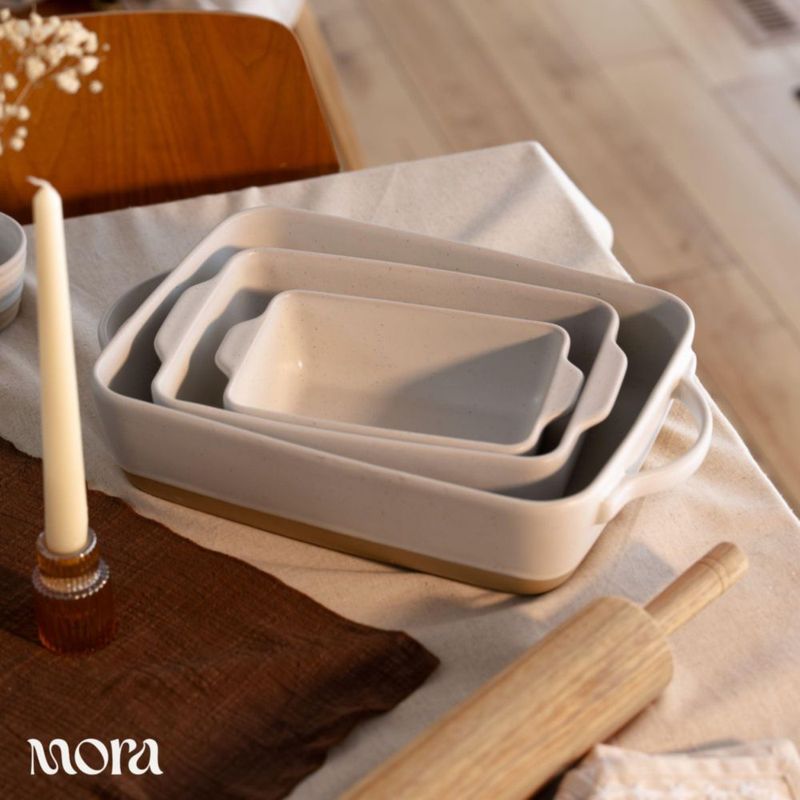 Fuente para Cazuela Mora 23 × 33 cm con Asas (Acabado Avena)