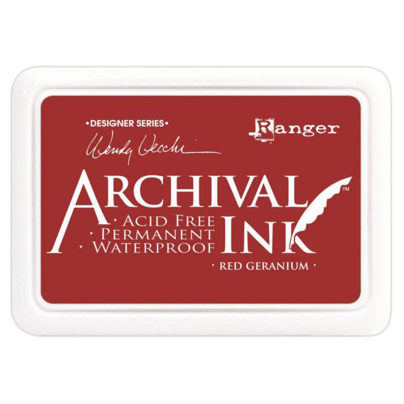 Almohadilla de tinta Ranger Wendy Vecchi Geranio rojo