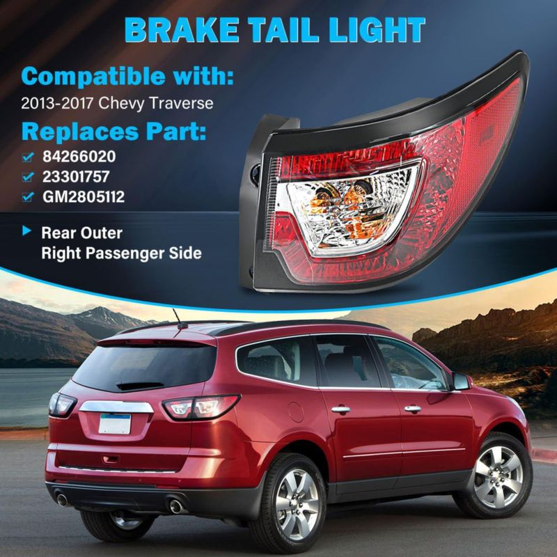 Luz trasera derecha BeamTrack para Chevrolet Traverse 2013‑2017