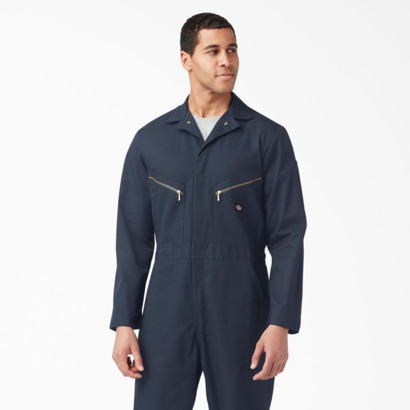 Overol Dickies 3X – Azul Marino Oscuro tela sarga con cremallera