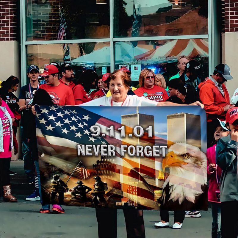 Bandera conmemorativa 911 KNAPAL 3x5 pies de doble cara poliéster