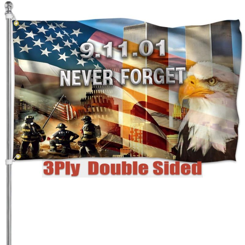 Bandera conmemorativa 911 KNAPAL 3x5 pies de doble cara poliéster