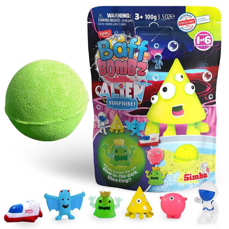 Bomba de Baño ZIMPLI 100 g Sorpresa Alienígena Coleccionable