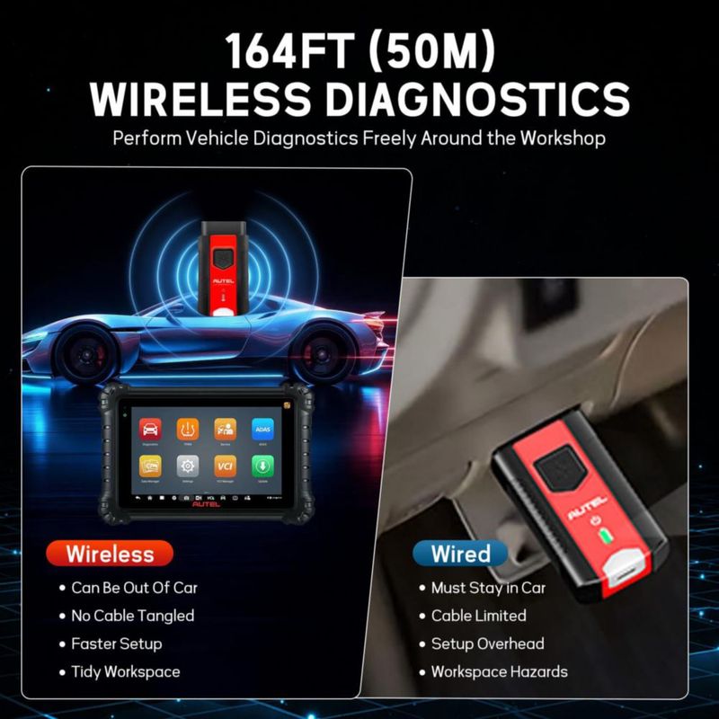 Escáner OBD2 Autel MaxiVCI V200 Inalámbrico Bluetooth CAN FD