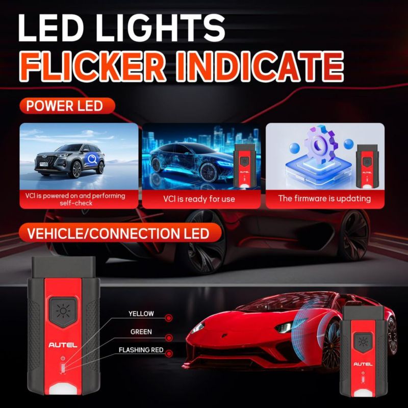Escáner OBD2 Autel MaxiVCI V200 Inalámbrico Bluetooth CAN FD