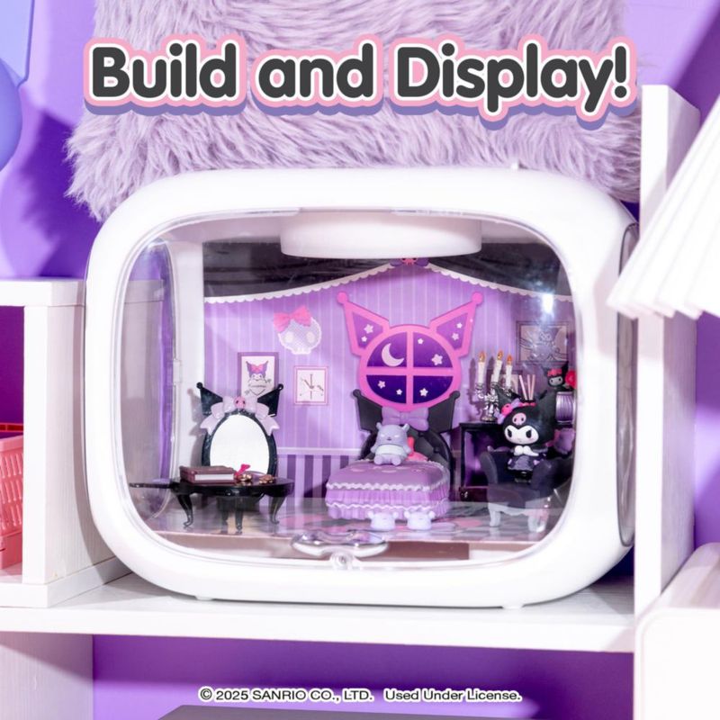 Figurita Hamee Re‑Ment Sanrio Kuromi – Habitación Gótica (1 pieza)
