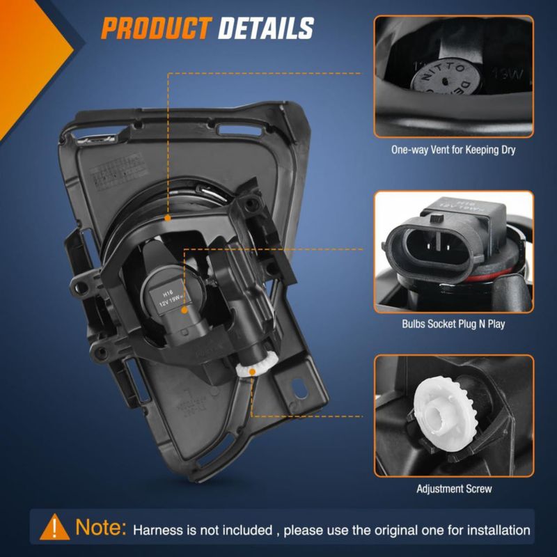 Luces antiniebla Nilight para Toyota RAV4 2016‑2018 H11