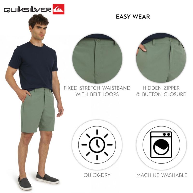 Pantalones cortos Quiksilver 40 Sage híbrido apto para el agua