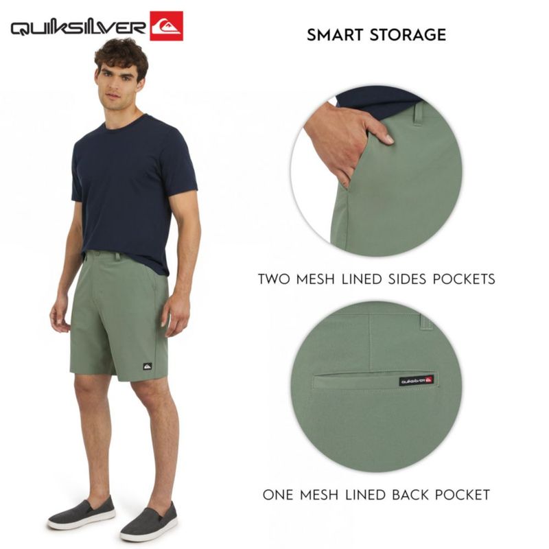 Pantalones cortos Quiksilver 40 Sage híbrido apto para el agua
