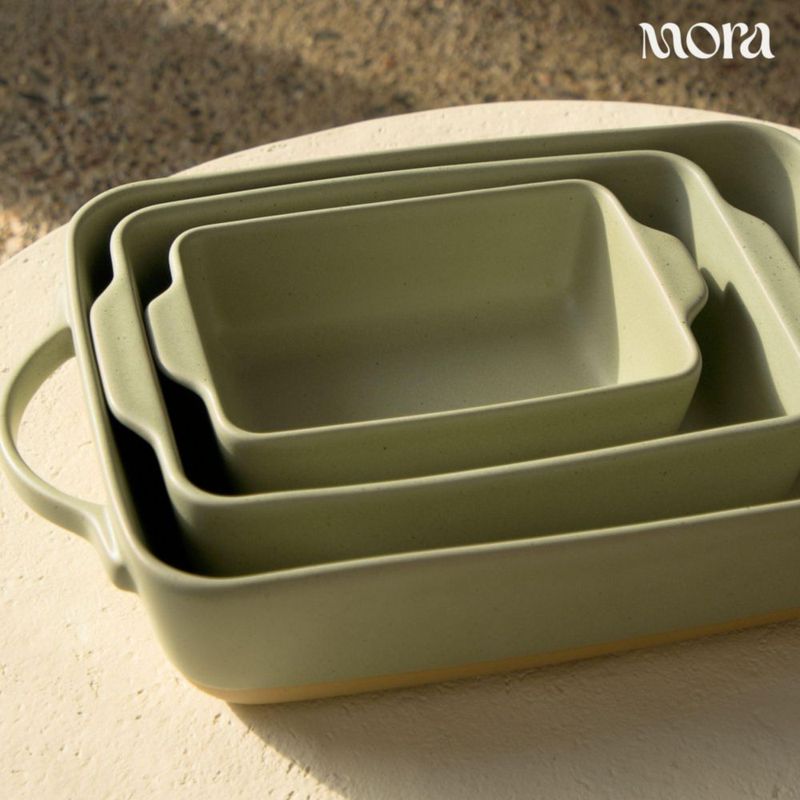 Cazuelas MORA juego de 2 de 18 × 28 cm Tomillo