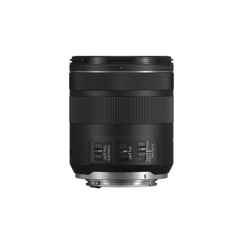 Lente Canon RF 85 mm F2 Macro is STM de color negro teleobjetivo medio