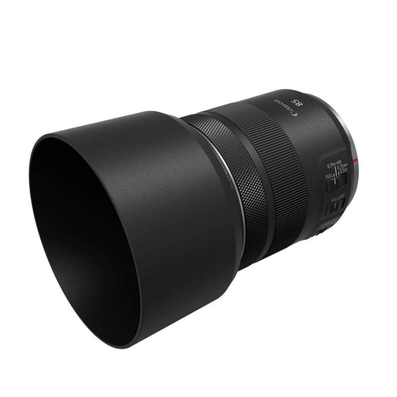 Lente Canon RF 85 mm F2 Macro is STM de color negro teleobjetivo medio