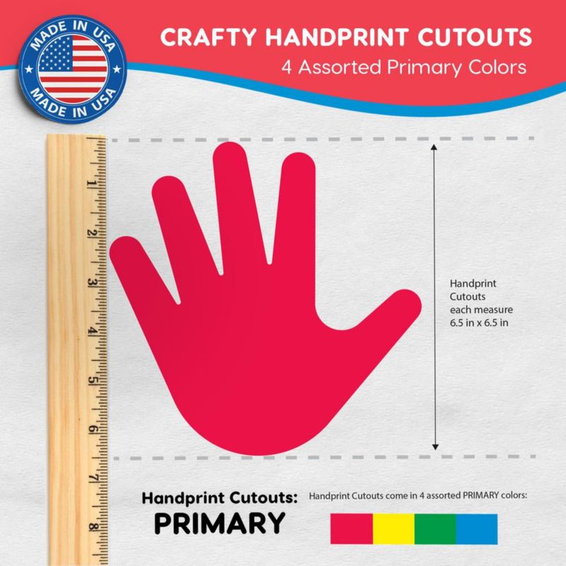 Recortes FreshCut Crafts 48 piezas en colores primarios