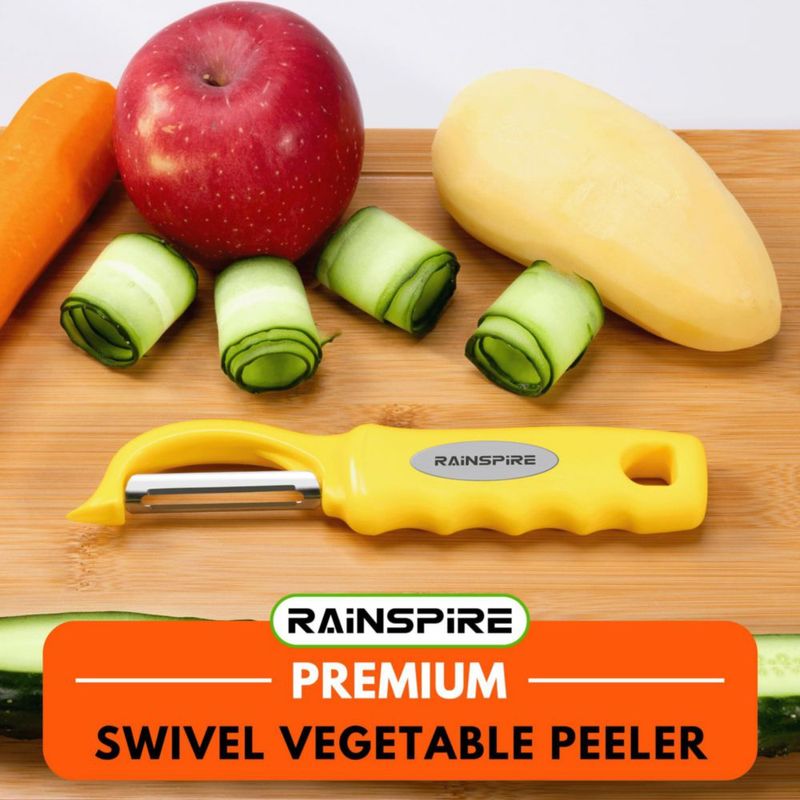 Pelador de alimentos Rainspire 20 cm amarillo – 1 unidad