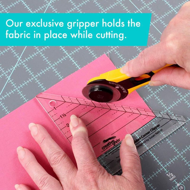 Regla Creative Grids 13 cm x 13 cm acrílico antideslizante