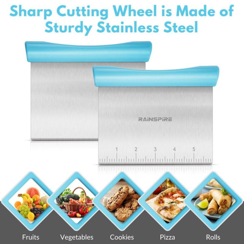 Raspador de Masa Rainspire Multiusos de Acero Inoxidable