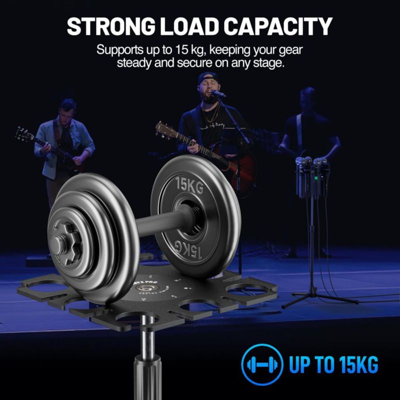 Soporte para Micrófono Phenyx Pro de 8 Ranuras 3/8"-5/8"