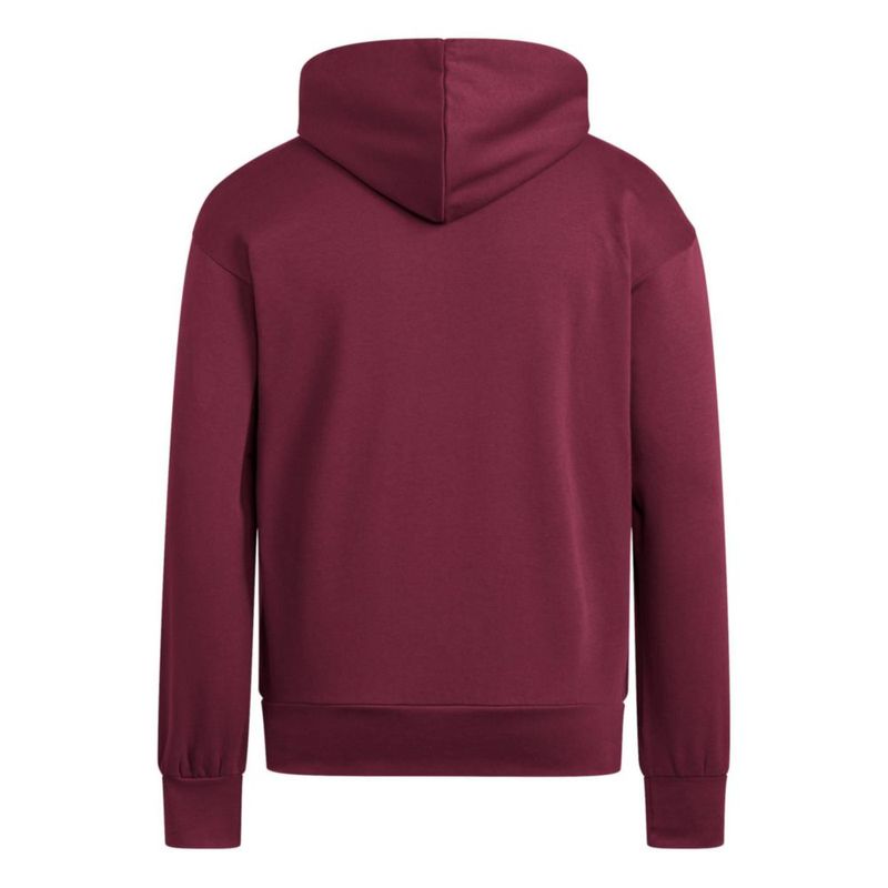 Sudadera con capucha adidas Essentials FeelCozy talla S color granate/negro