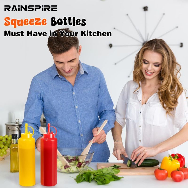 Botellas Rainspire 350 ml paquete de 2 multicolor a prueba de fugas