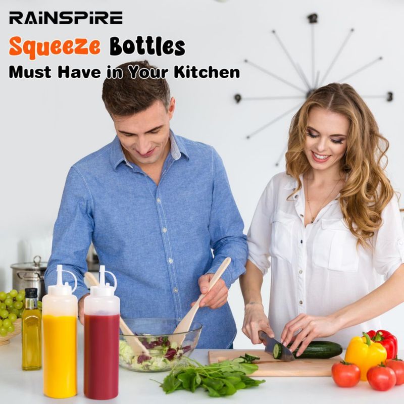 Botella Rainspire 350 ml Pack de 3 Blanca a prueba de fugas